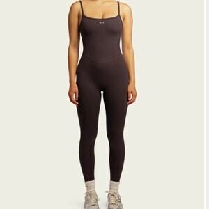 437 The one sie espresso brown Large sexy back contours jumpsuit